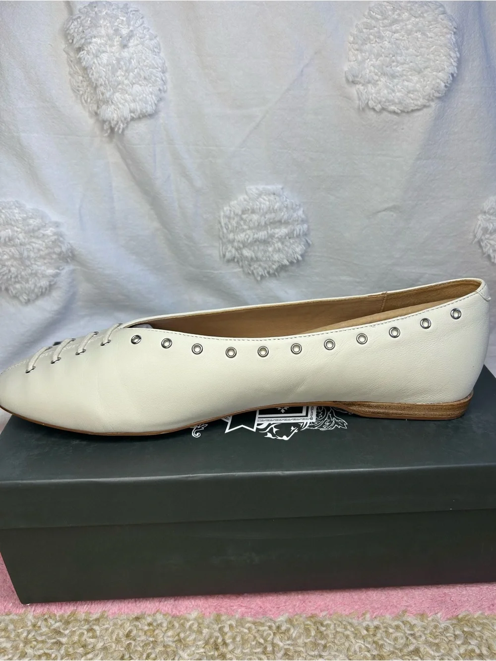Anthropologie Silent D Lonny Grommet Lace-Up Flats